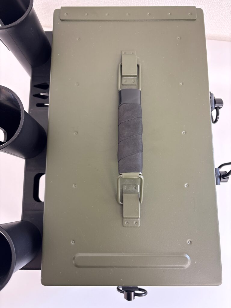 Non usato ALFRED ダンガンタックルボックス スペシャル Olive 別売り ロッドホルダー×2付き image 2