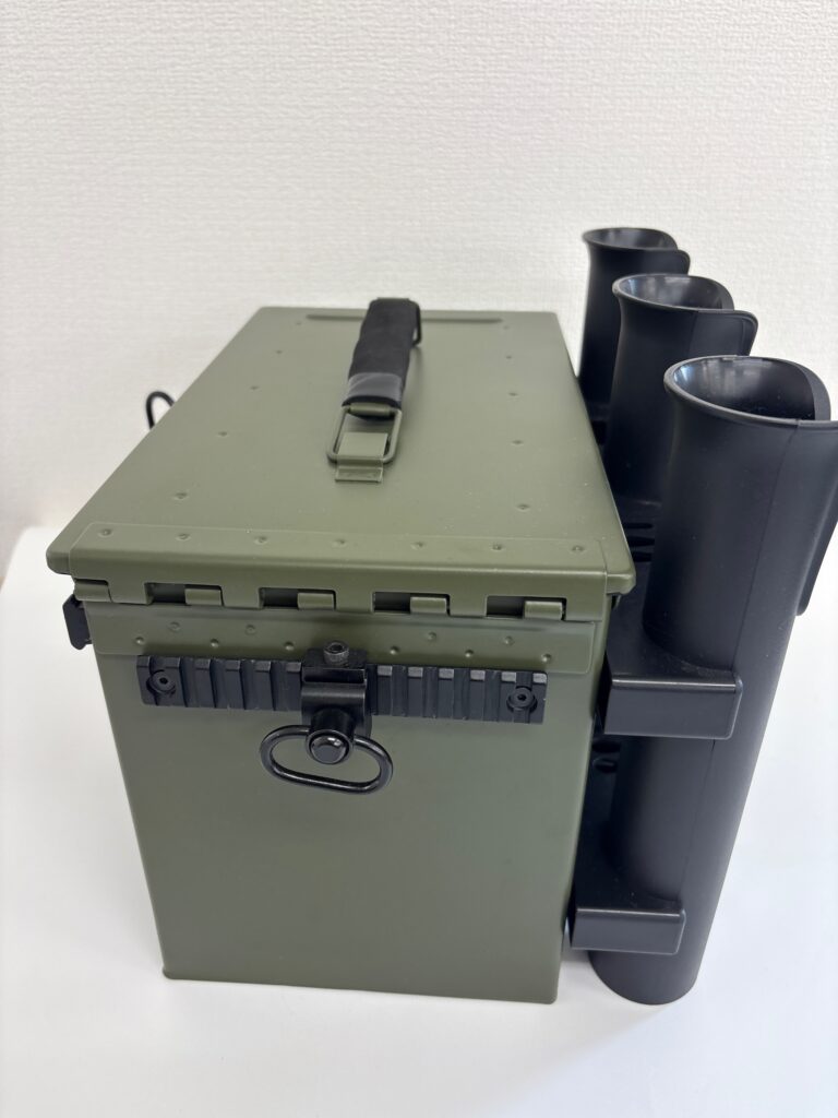 Non usato ALFRED ダンガンタックルボックス スペシャル Olive 別売り ロッドホルダー×2付き image 6