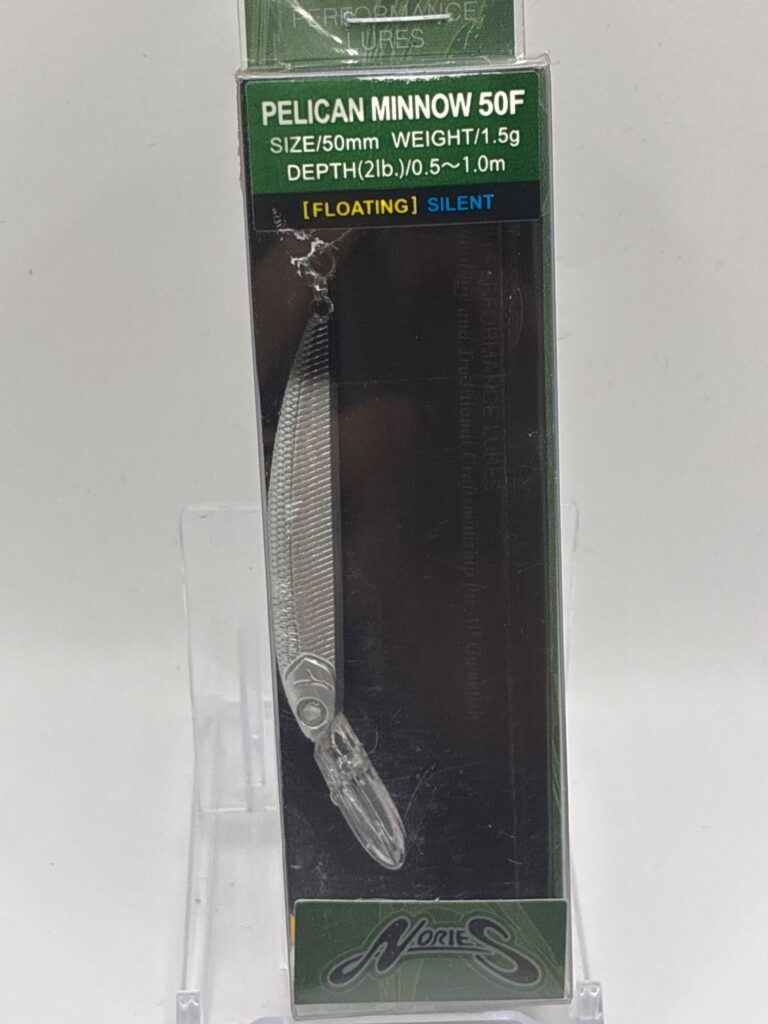 Non usato NORIES Pelican Minnow 425H セミホロシルバーKT